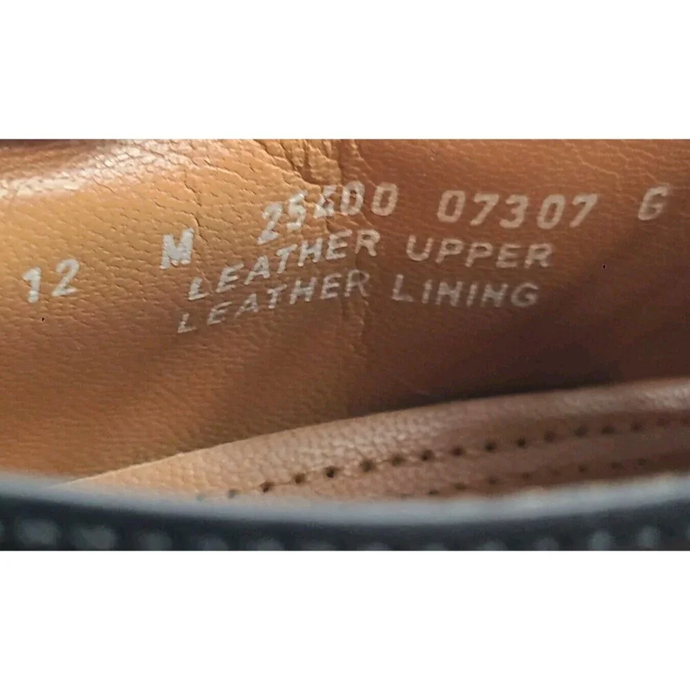 Bostonian Classics Oxford Cap Toe Dress Shoe 25400 07307 US 12M Black Leather
